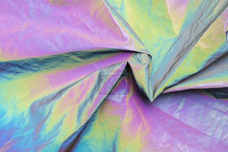 Téléchargez les photos : Matériau polyester avec sa surface de couleur pastel lorsqu'il est éclairé par la lumière - en image libre de droit