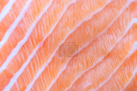 Photo for Raw salmon flesh texture. Atlantic fish. Fresh seafood. Healthy food background - Royalty Free Image