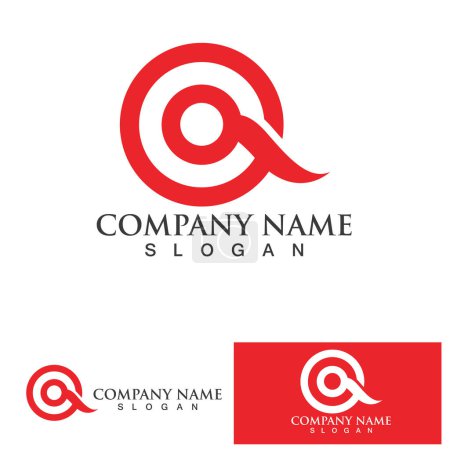 Ilustración de Inspiración del diseño del logotipo de la letra Q para negocio y compañía. - Imagen libre de derechos