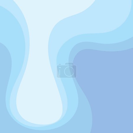 Ilustración de Ola azul Baground Fondo de pantalla vector - Imagen libre de derechos