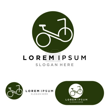 Bike sport logo and symbol vector 