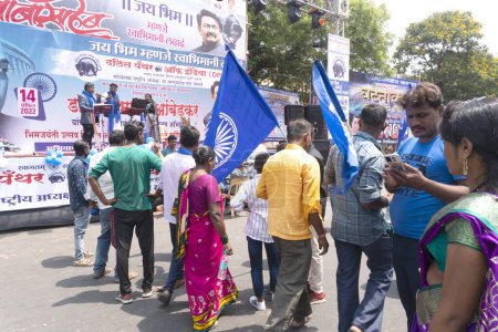 Téléchargez les photos : Manifestation politique avant les élections en Inde - en image libre de droit