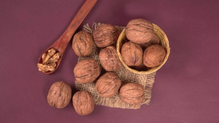 walnuts in a basket