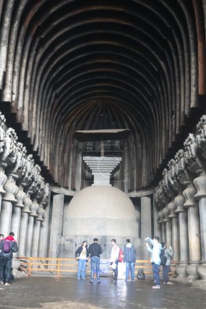 Photo for Karla Cave, one of the buddhist cave in Maharashtra - Royalty Free Image