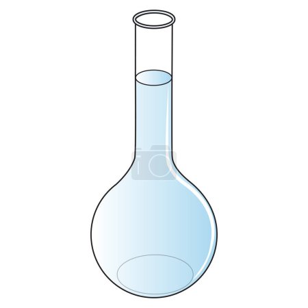 Illustration for Florence flask stock vector illustration - Royalty Free Image