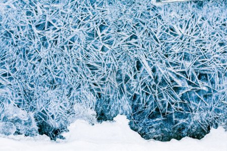 Téléchargez les photos : Texture de glace fond d'hiver - en image libre de droit