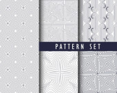 seamless abstract line stripes pattern collection Poster #653299240