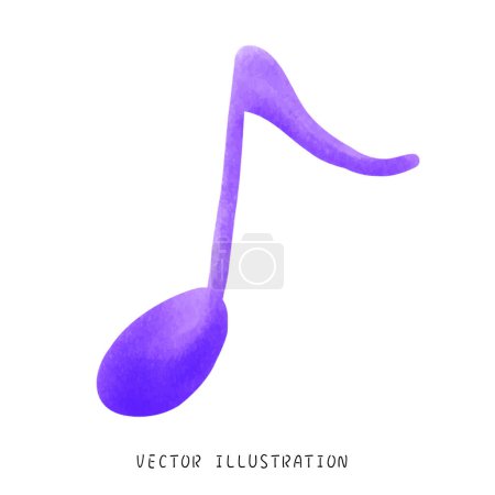 Photo for Enchanting Watercolor Musical Notes for Halloween Party: Creativ - Royalty Free Image