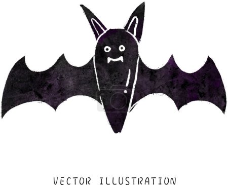Photo for Watercolor Style Halloween Bat: Spooky and Festive Illustration for Trick or Treat in October - Royalty Free Image