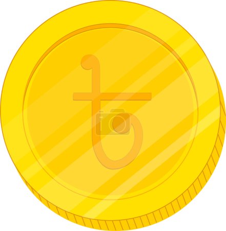 Illustration for Vector illustration of gold coin - Royalty Free Image