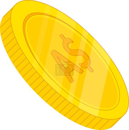 Illustration for Money coin icon vector - Royalty Free Image