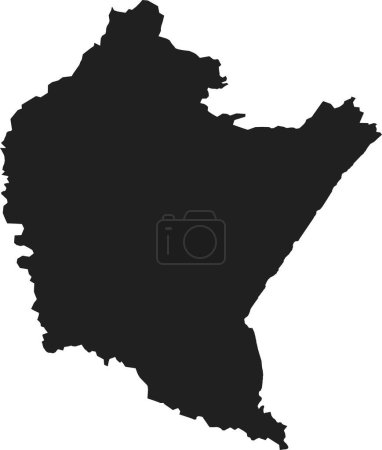 Illustration for Map of the country of syria - Royalty Free Image