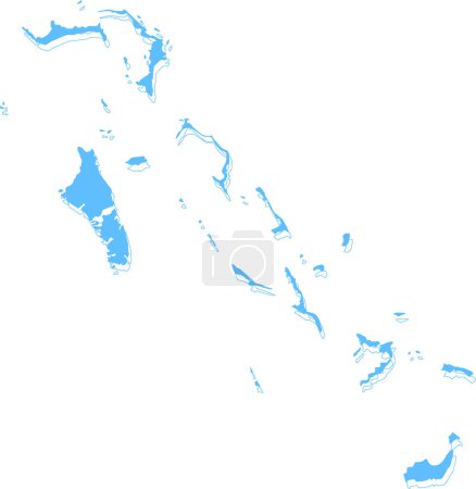 Ilustración de Mapa de Papúa Nueva Guinea con esquema de mapa - Imagen libre de derechos
