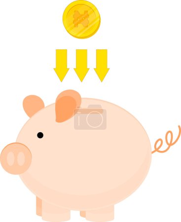Illustration for Bank and money design, vector illustration - Royalty Free Image