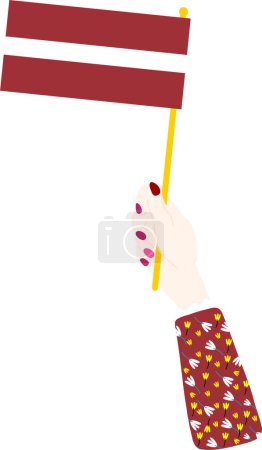 Illustration for Vector illustration of a hand holding a brush - Royalty Free Image