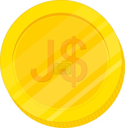 Ilustración de Moneda de dinero icono. ilustración vectorial - Imagen libre de derechos
