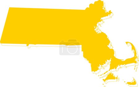 Illustration for Map of new hampshire - Royalty Free Image