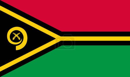 Téléchargez les illustrations : Drapeau Vanuatu dessiné à la main, Vanuatu Vatu dessiné à la main - en licence libre de droit