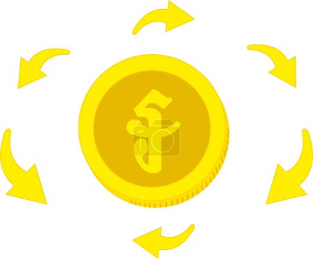 Ilustración de Vector de dólar icono - Imagen libre de derechos