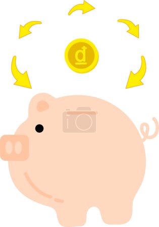 Téléchargez les illustrations : Icône argent et finance, illustration vectorielle - en licence libre de droit