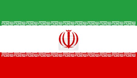 Illustration for Iranian Flag hand drawn,Iranian rial  hand drawn - Royalty Free Image