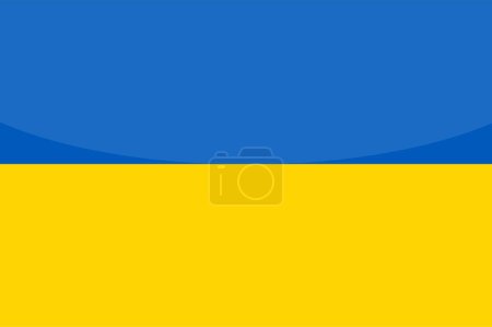 Illustration for Ukraine flag vector icon flat design - Royalty Free Image