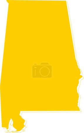 Illustration for Map on the u. s. state of georgia - Royalty Free Image