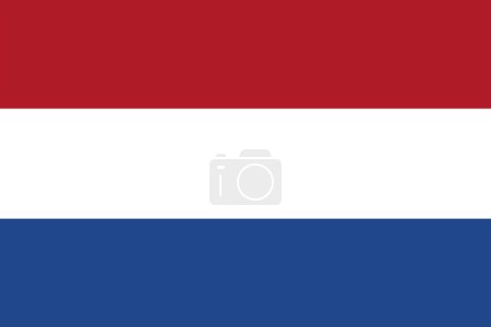 Niederländische Flaggenvektorillustration