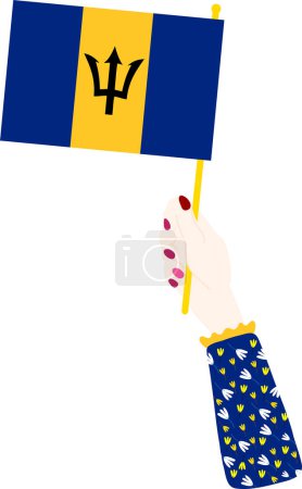 Illustration for Flag of saint vincent and the grenadines - Royalty Free Image