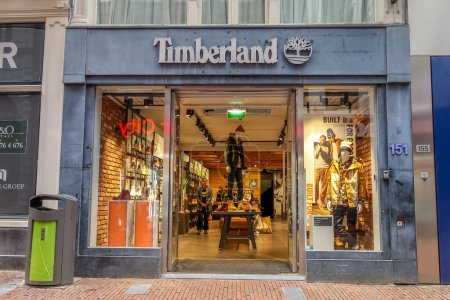 Photo for Amsterdam, Nederland. Oktober 2022. The shop of Timberland in Amsterdam. High quality photo - Royalty Free Image