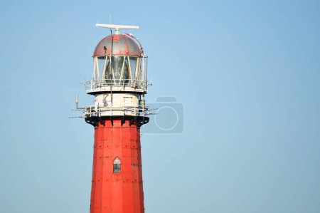 Foto de Den Helder, Netherlands. February 2023. De Lange Jaap lighthouse in Huisduinen, Den Helder. High quality photo - Imagen libre de derechos