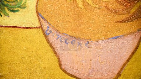 Téléchargez les photos : Amsterdam, Netherlands. January 2023. Autograph of Vincent van Gogh . High quality photo - en image libre de droit