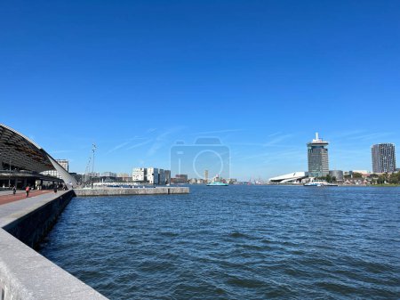 Photo for Amsterdam, Netherlands. September 6, 2023. The Eye and the Central Station in Amsterdam. High quality photo - Royalty Free Image