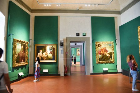 Foto de Florencia, Italia. 17 de septiembre de 2023. Pinturas famosas en el museo de los Uffizi en Florencia. Foto de alta calidad - Imagen libre de derechos