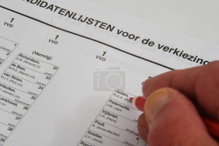 Photo for Netherlands, November 2023. Elections for the Dutch parliament. List of candidates. High quality photo - Royalty Free Image