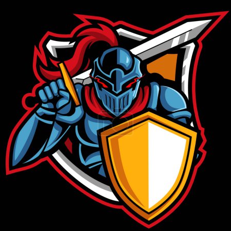 Illustration for Modern professional knights logo design - Royalty Free Image
