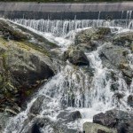 water over  over the  rocks at the spillway of the quabbin reservoir
