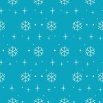 simple seamless winter pattern. snowflakes on blue background. vector illustration