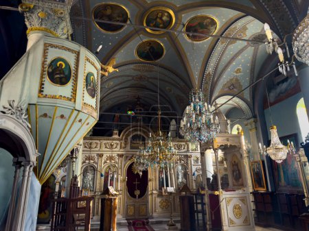 Photo for Aya Yorgi Greek Orthodox Church. Historical church in Buyukada. - Royalty Free Image