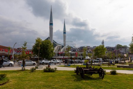 Photo for Duzce, Turkey, May 19, 2023: Akcakoca Town coastal view in Duzce Province - Royalty Free Image