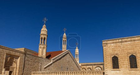 Téléchargez les photos : Détails architecturaux de Mor Gabriel Deyrulumur Monastry. C'est le plus ancien monastère syro-orthodoxe survivant au monde.. - en image libre de droit