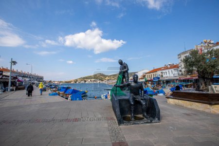 Foto de Zmir Turquía, 3 de marzo de 2022: Foca es una ciudad y distrito de la provincia turca de Izmir, en la costa del Egeo.. - Imagen libre de derechos