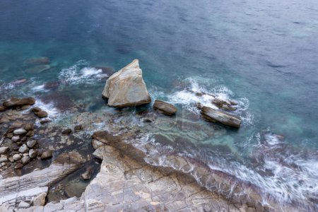Foto de Fotografía en el campo de las rocas de vela en el distrito de Foca de la provincia de Izmir. - Imagen libre de derechos