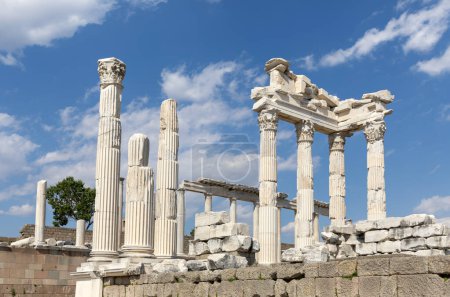 Photo for The Temple of Trajan in Pergamon Ancient City - Royalty Free Image
