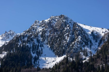Provincia de Rize, distrito de kizdere paisaje invernal y kackars, montañas kackar