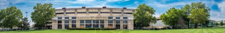 Photo for Lawrence, Kansas, USA - 7.20.2023 - Panoramic view of Allen Fieldhouse on the campus of Kansas University. . High quality photo - Royalty Free Image