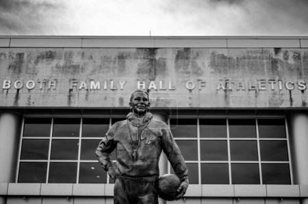 Photo for Lawrence, Kansas, USA - 7.20.2023 - Statue of Phog Allen in front of the University basketball arena. . High quality photo - Royalty Free Image