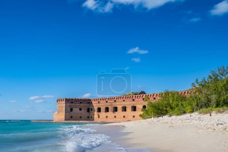 Photo for Waves and beach surf outside Fort Jefferson on Dry Tortugas National Park. High quality photo - Royalty Free Image