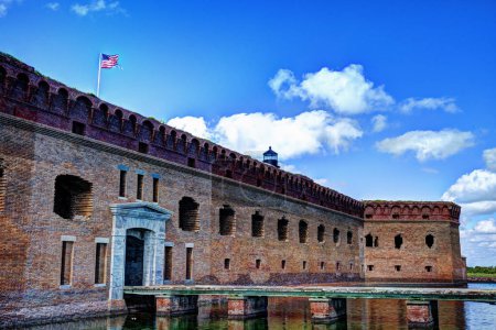 Entrance to Fort Jefferson at Dry Tortugas National Park. High quality photo