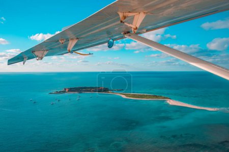 Photo for Seaplane view of Fort Jefferson at Dry Tortugas National Park. High quality photo - Royalty Free Image
